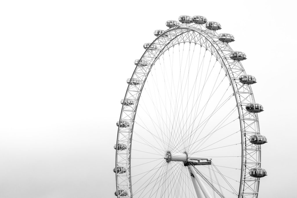 Feeris wheel at daytime: London in a weekend